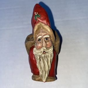 Vintage hand-painted Santa from Limb Folk by Mid west of Canyon Falls. From  90s